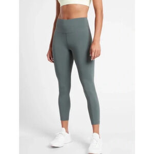 Athleta Ultra High Rise Elation 7/8 Tight 2X Gray Green NWOT $89 Barre Yoga Soft